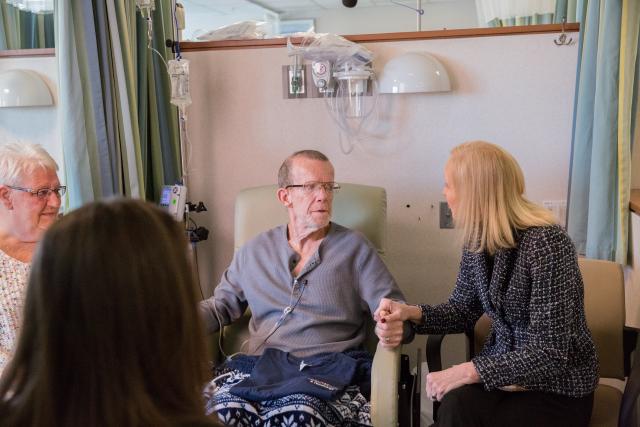 WellSpan Health President and CEO surprises oncology patient with a little holiday cheer